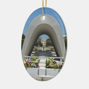 Adorno De Cerámica Cenotafio conmemorativo de Hiroshima
