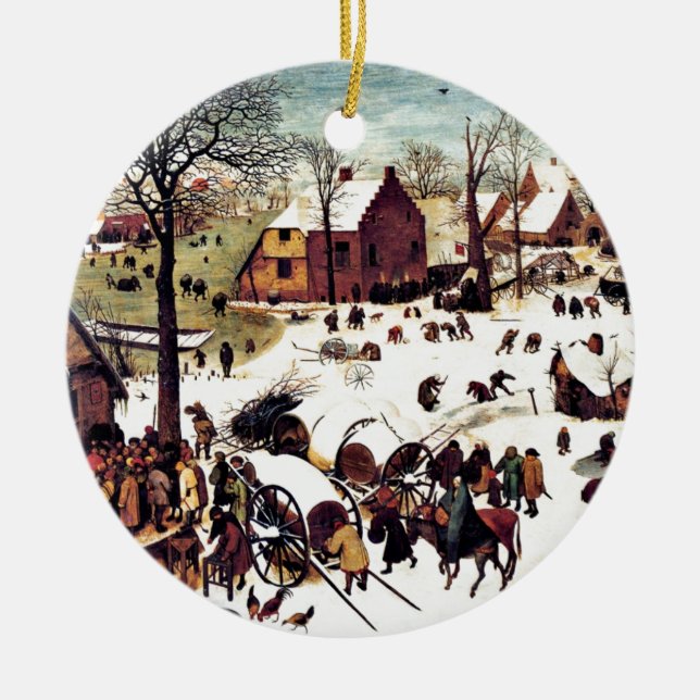 Adorno De Cerámica Censo de Belén (Frente)