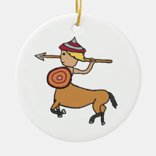 Adorno De Cerámica Centaur Sagittarius
