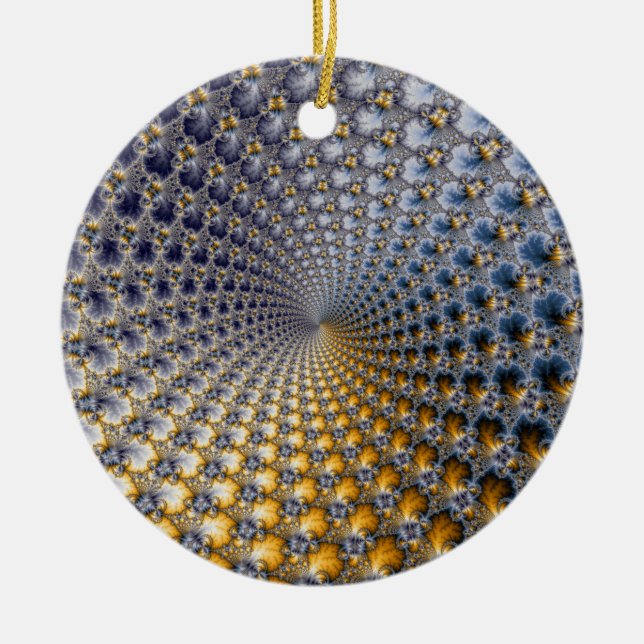 Adorno De Cerámica Centrifractalidad - Arte fractal (Frente)