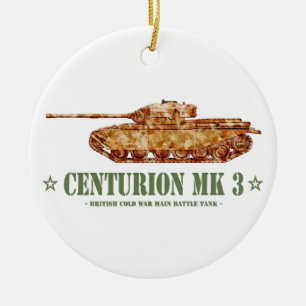 Adorno De Cerámica Centurion MK 3 Tank británico MBT de la Guerra Frí