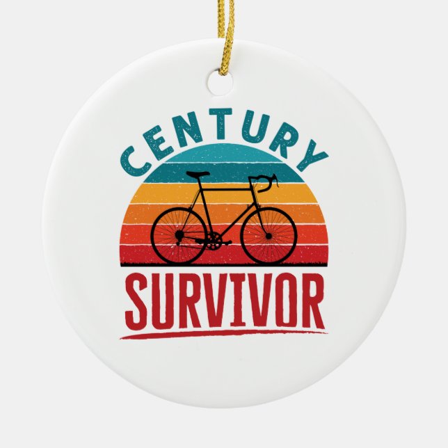 Adorno De Cerámica Century Survivor 100 Miles Club (Frente)