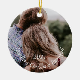 Adorno De Cerámica Cerami Navidades de Keepsake, compromiso fotográfi