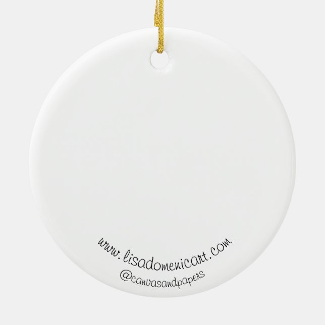 Adorno De Cerámica Cerámica Ornament Heavenly Peace (Atrás)