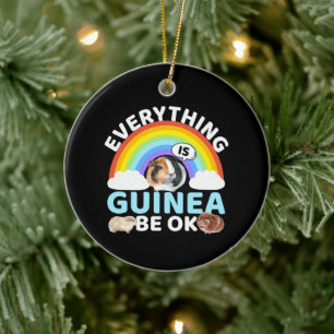 Adorno De Cerámica Cerdo de Guinea - Guinea Esté bien, aliento