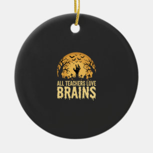 Adorno De Cerámica Cerebros De Maestros De Halloween