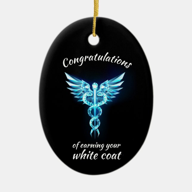 Adorno De Cerámica Ceremonia de Cocina Blanca Crystal Medical (Frente)