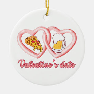 Adorno De Cerámica Cerveza de San Valentín