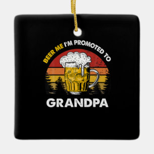 Adorno De Cerámica Cerveza Yo Soy Promocionado Al Cumpleaños Del Abue