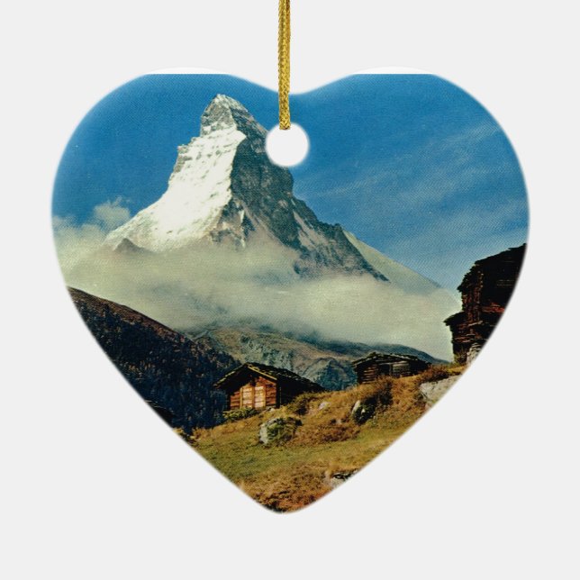 Adorno De Cerámica Cervino, Zermatt, Suiza (Atrás)
