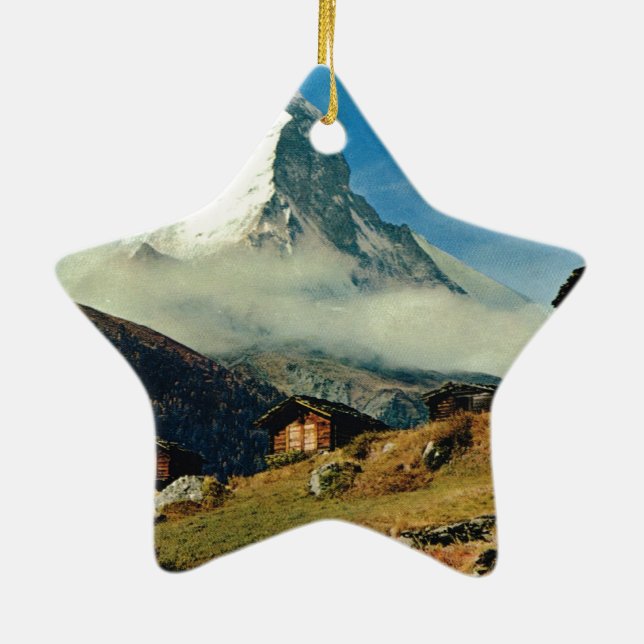 Adorno De Cerámica Cervino, Zermatt, Suiza (Atrás)