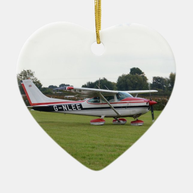 Adorno De Cerámica Cessna 182Q (Frente)