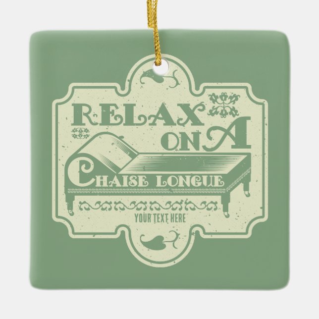 Adorno De Cerámica Chaise Longue (Anverso)