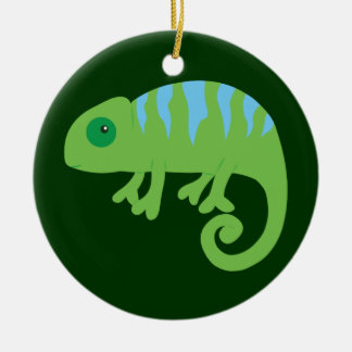 Adorno De Cerámica Chameleon
