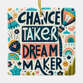 Adorno De Cerámica Chance Taker Dream Maker
