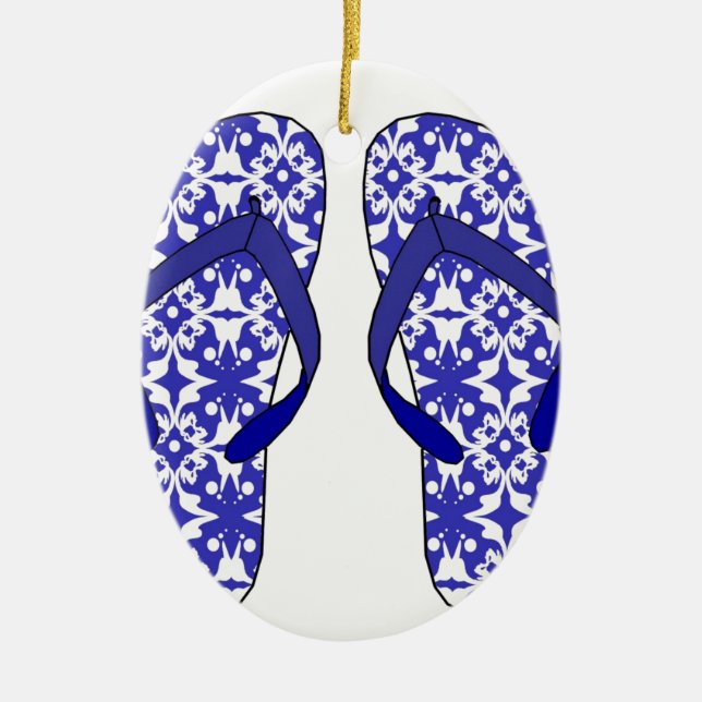 Adorno De Cerámica Chanclas (Frente)
