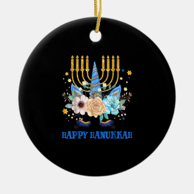 Adorno De Cerámica Chanukah Happy Hanukkkah K (Frente)