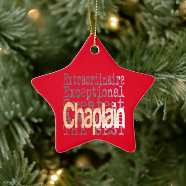 Adorno De Cerámica Chaplain Extraordinaire (Árbol)