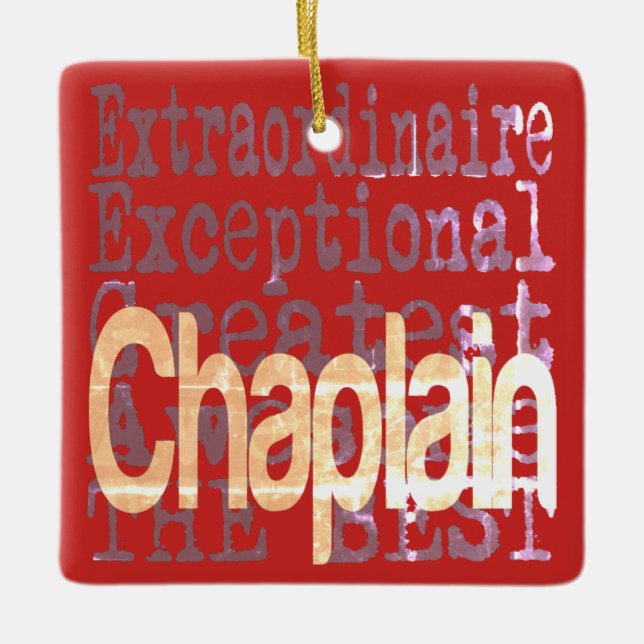 Adorno De Cerámica Chaplain Extraordinaire (Anverso)