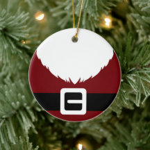 Chaqueta y correa roja de Santa Claus