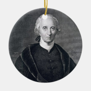 Adorno De Cerámica Charles Carroll de Carrollton, grabado por Asher B