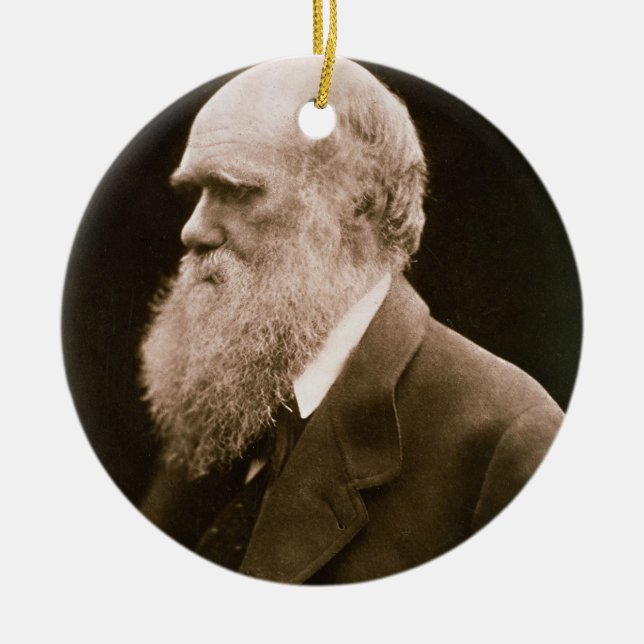 Adorno De Cerámica Charles Darwin (1809-82) (foto) (Frente)