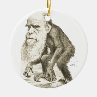 Adorno De Cerámica Charles Darwin el hombre del mono