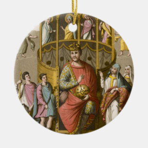 Adorno De Cerámica Charles II (823-77) el calvo, después de un