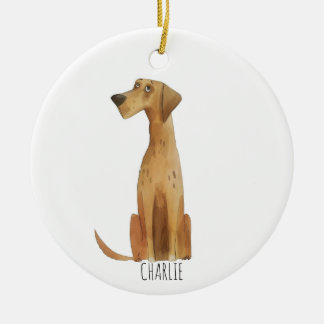 Adorno De Cerámica Charlie Dog