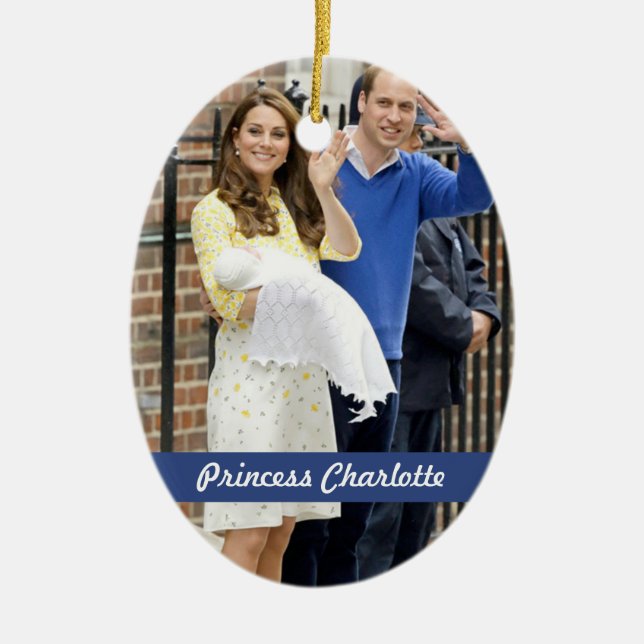 Adorno De Cerámica Charlotte Elizabeth Diana - Británicos quieren a (Frente)