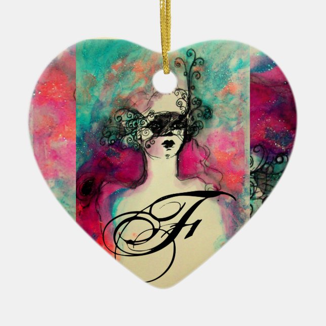 ADORNO DE CERÁMICA CHARM MONOGRAM (Frente)