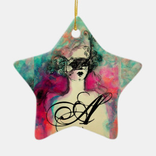 Adorno De Cerámica CHARM MONOGRAM, estrella