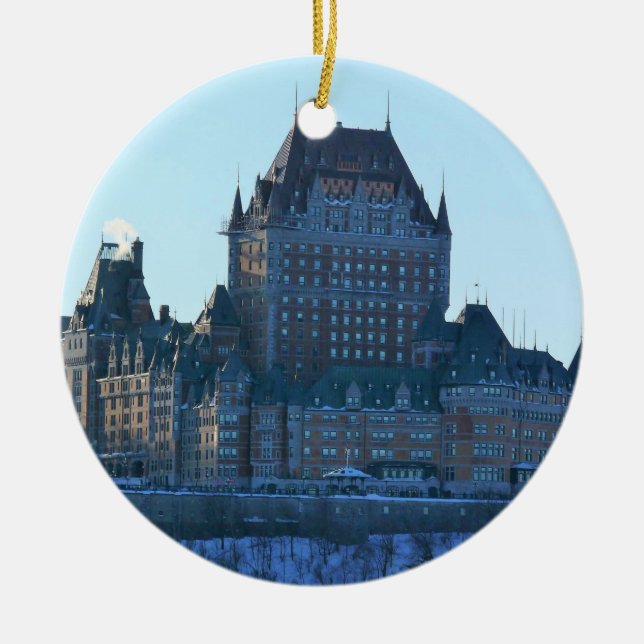 Adorno De Cerámica Chateau Frontenac, Quebec, Canadá (Frente)