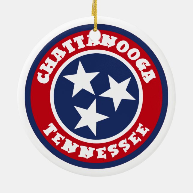 Adorno De Cerámica Chattanooga, Tennessee (Atrás)
