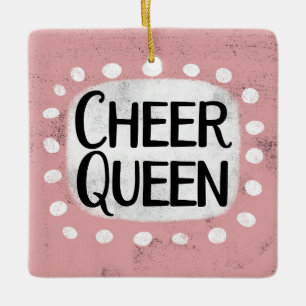 Adorno De Cerámica Cheer Queen Ornament