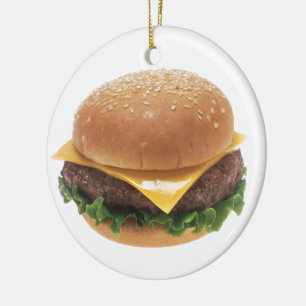Adorno De Cerámica Cheeseburger