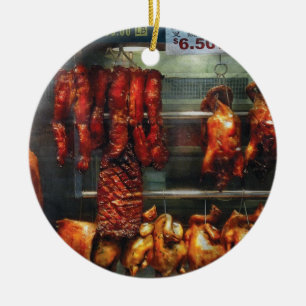 Adorno De Cerámica Chef - Comida - Carne - Carne asada para la venta