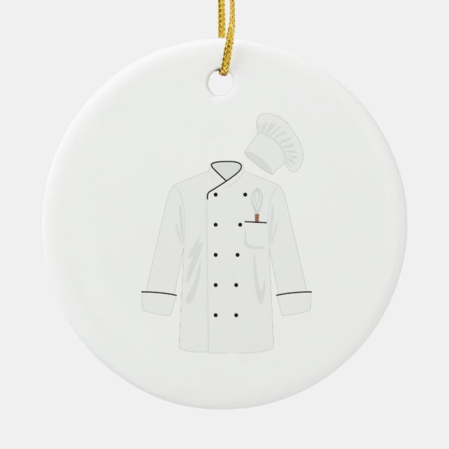 Adorno De Cerámica Chef Jacket (Frente)