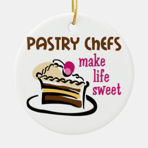 Adorno De Cerámica Chefs de repostería