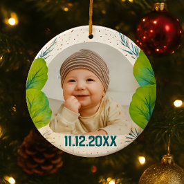 Adorno De Cerámica Cherish the Magic: Your Woodland First Christmas 