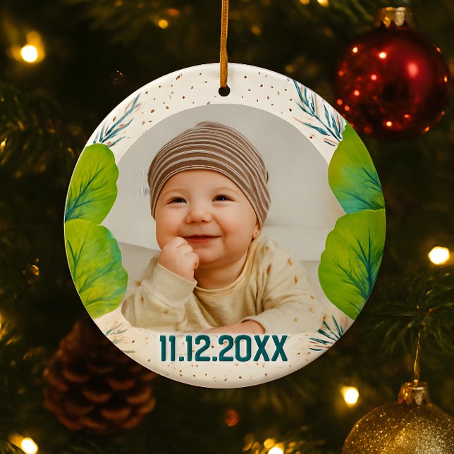 Adorno De Cerámica Cherish the Magic: Your Woodland First Christmas  (Subido por el creador)