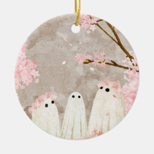 Adorno De Cerámica Cherry Blossom Ghosts