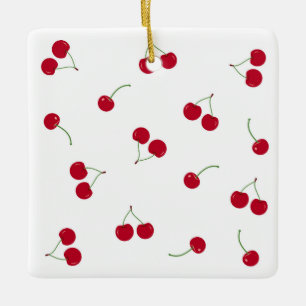 Adorno De Cerámica Cherry Cherries