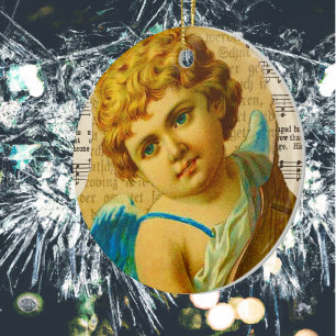Adorno De Cerámica Cherub