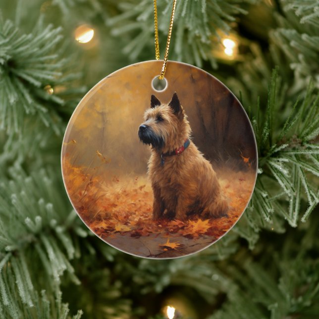 Adorno De Cerámica Chesapeake Bay Terrier en otoño (Árbol)