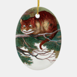 Adorno De Cerámica Cheshire Cat 2