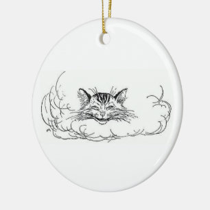 Adorno De Cerámica Cheshire Cat (Alice in Wonderland)