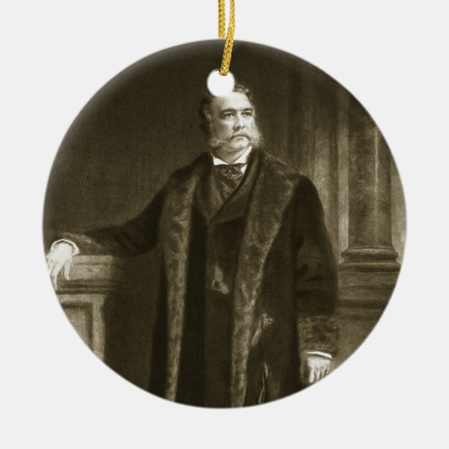 Adorno De Cerámica Chester A. Arthur, 21ro presidente del St unido (Frente)