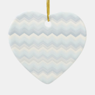 Adorno De Cerámica Chevron acuático de Ocean Shades