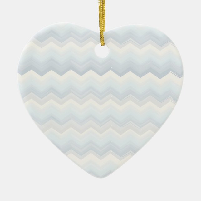 Adorno De Cerámica Chevron acuático de Ocean Shades (Frente)